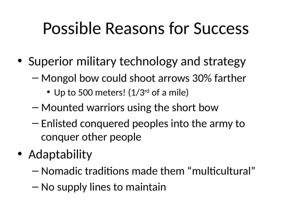 The Mongols Mongols Groups of nomadic tribes in - slide 8 of 13