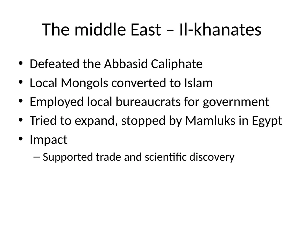 The Mongols Mongols Groups of nomadic tribes in - slide 10 of 13