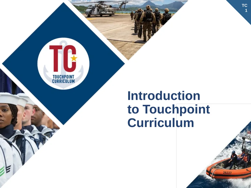 Introduction to Touchpoint Curriculum TC 1 Agenda - slide 1 of 19