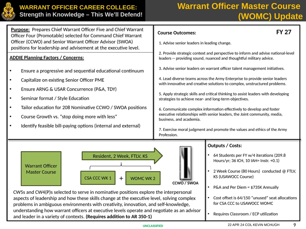 PME Modernization Update 4 September 2024 COL - slide 9 of 11