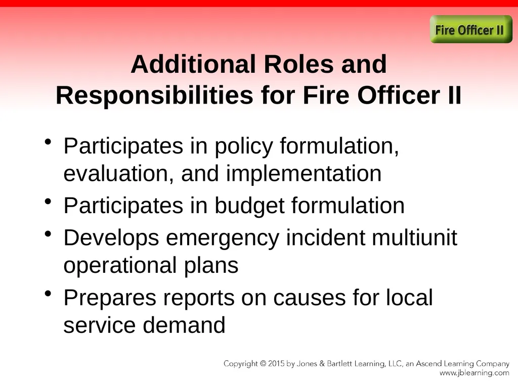 Chapter 1 Introduction to the Fire Officer Fire - slide 54 of 65