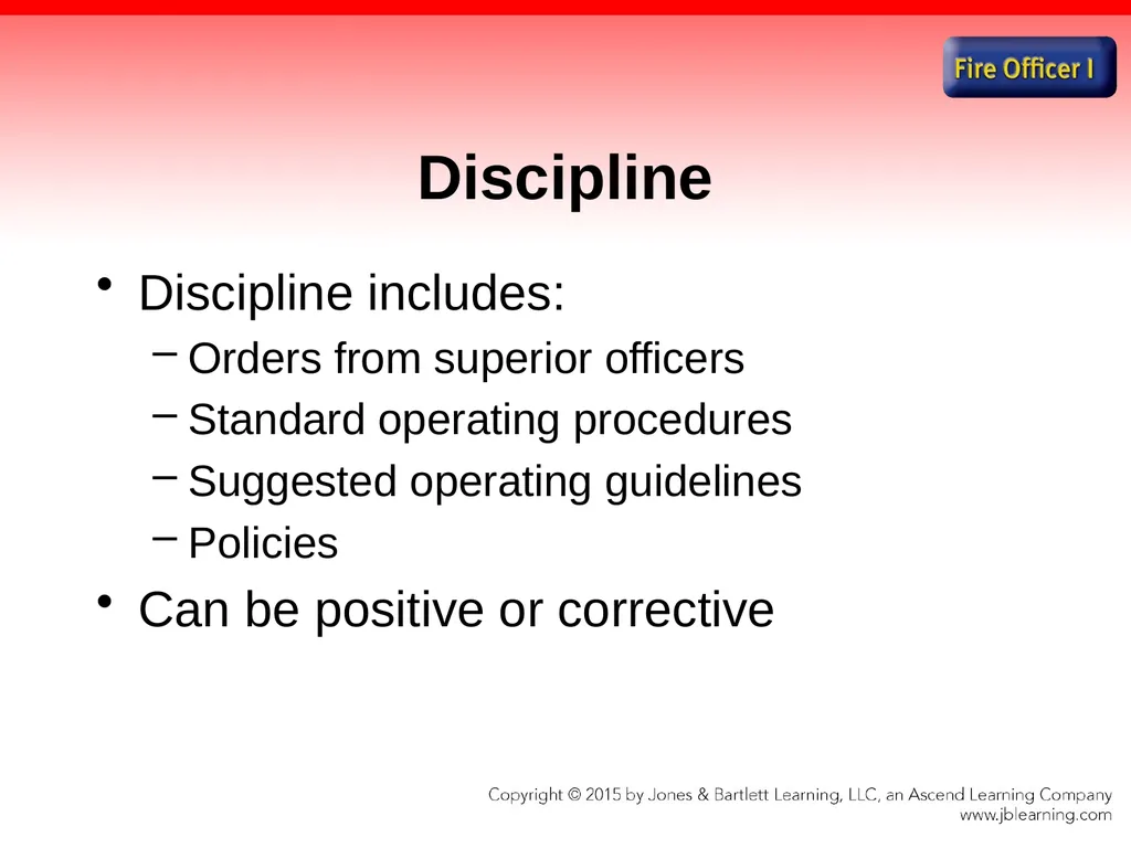 Chapter 1 Introduction to the Fire Officer Fire - slide 39 of 65