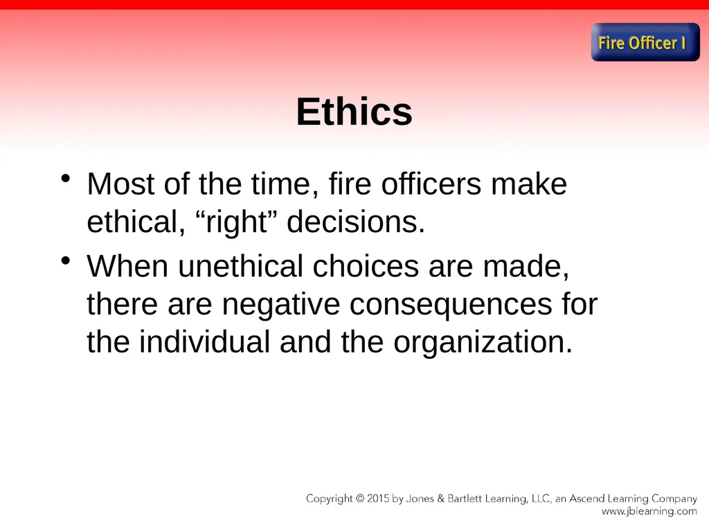 Chapter 1 Introduction to the Fire Officer Fire - slide 46 of 65