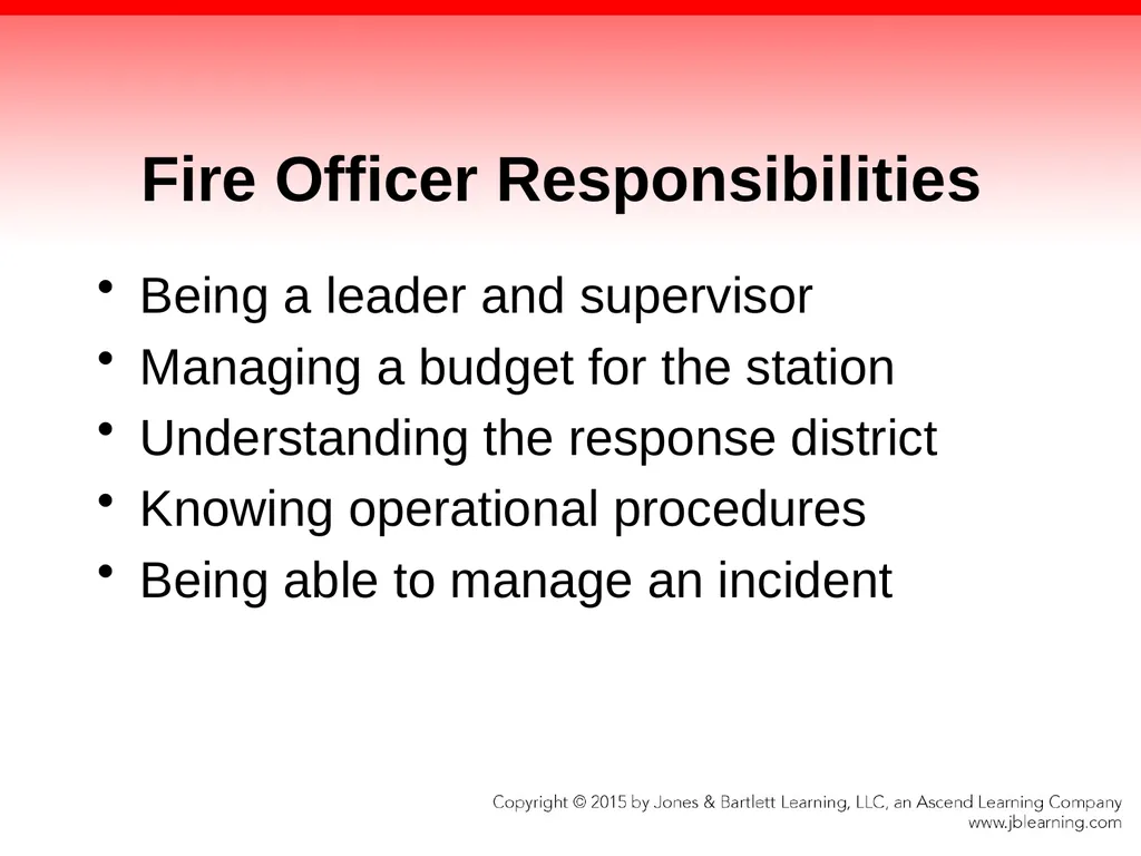 Chapter 1 Introduction to the Fire Officer Fire - slide 6 of 65