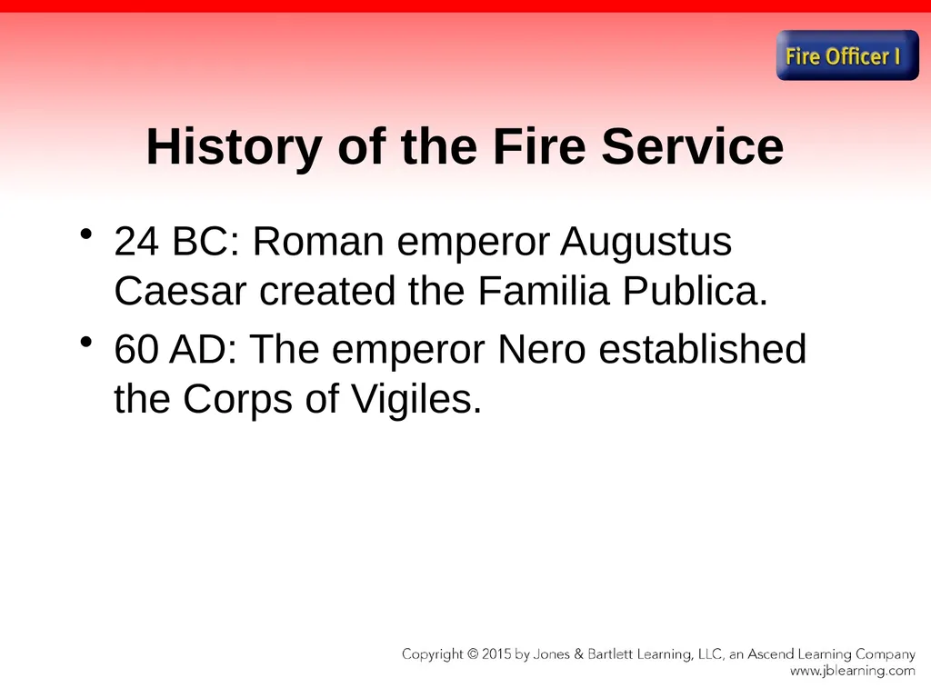 Chapter 1 Introduction to the Fire Officer Fire - slide 20 of 65