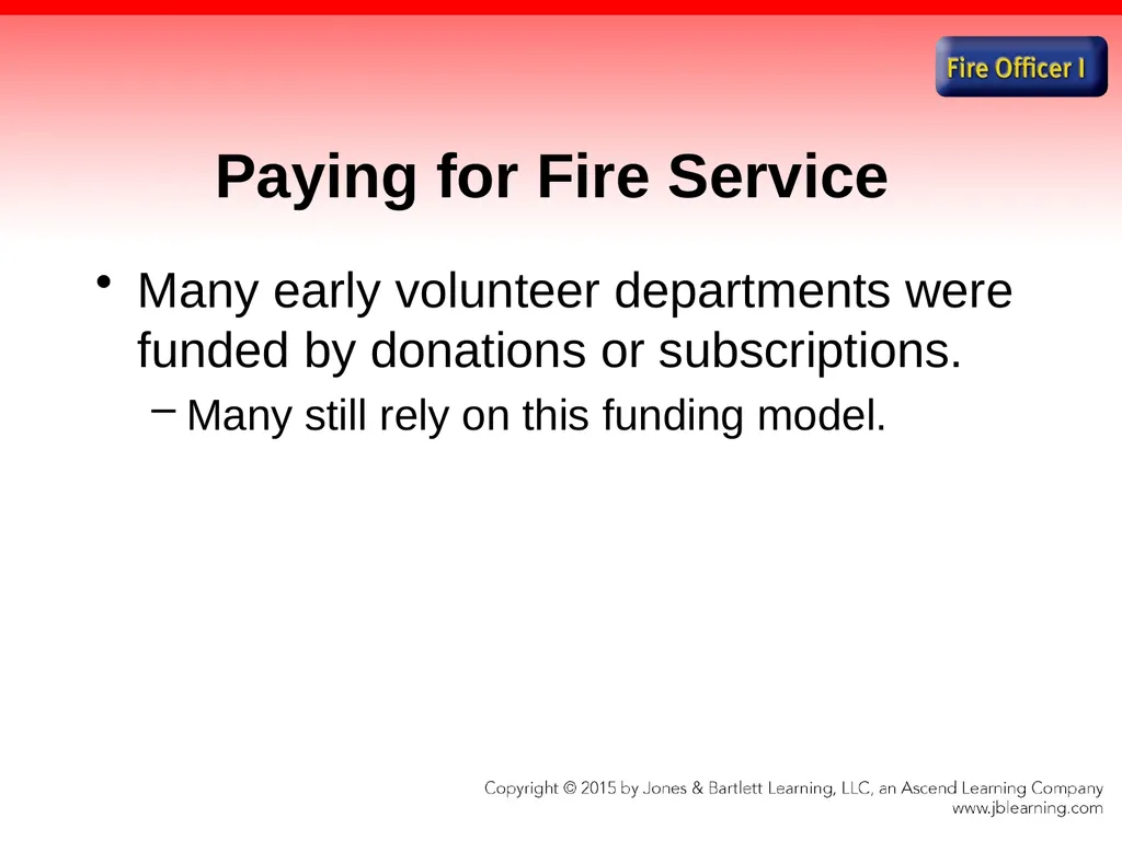 Chapter 1 Introduction to the Fire Officer Fire - slide 27 of 65