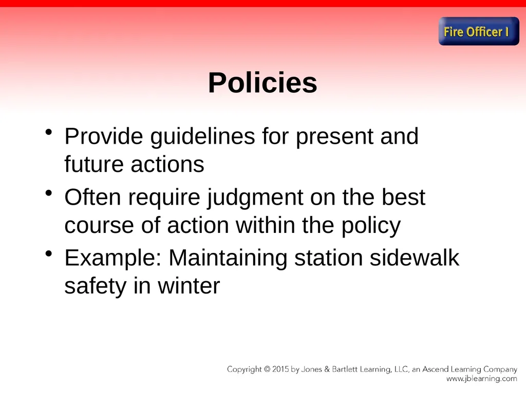 Chapter 1 Introduction to the Fire Officer Fire - slide 44 of 65