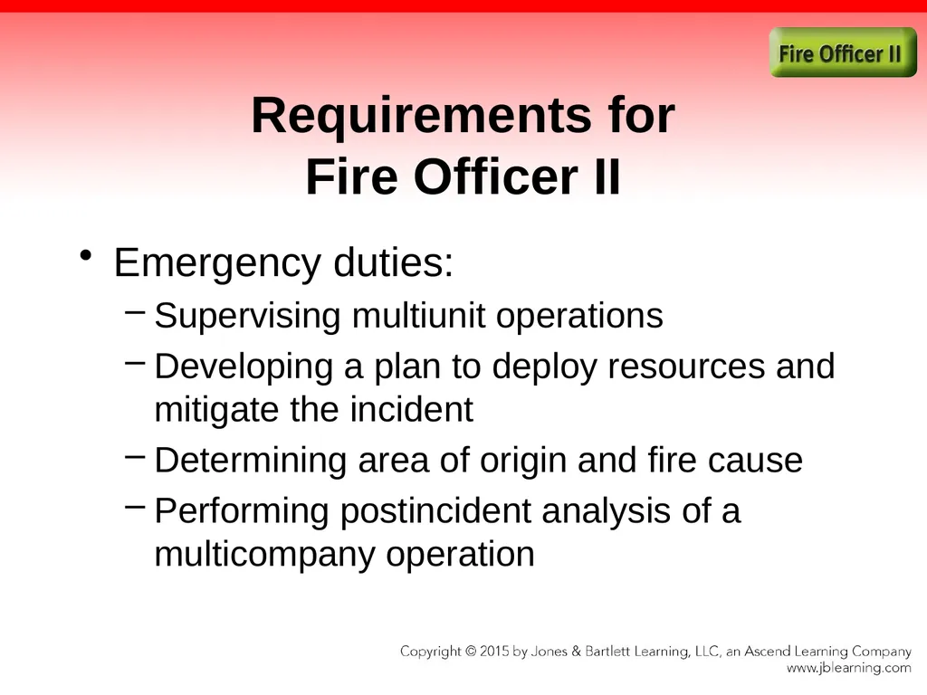 Chapter 1 Introduction to the Fire Officer Fire - slide 51 of 65