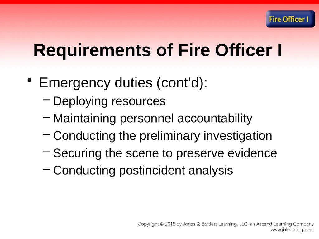 Chapter 1 Introduction to the Fire Officer Fire - slide 13 of 65