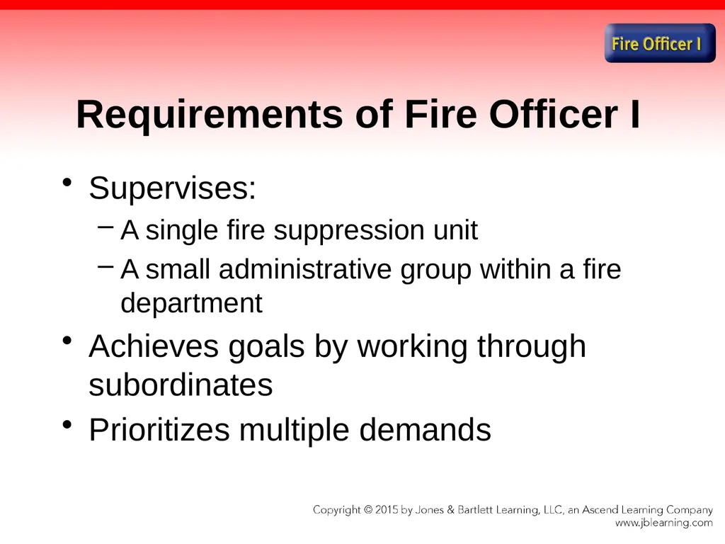 Chapter 1 Introduction to the Fire Officer Fire - slide 8 of 65