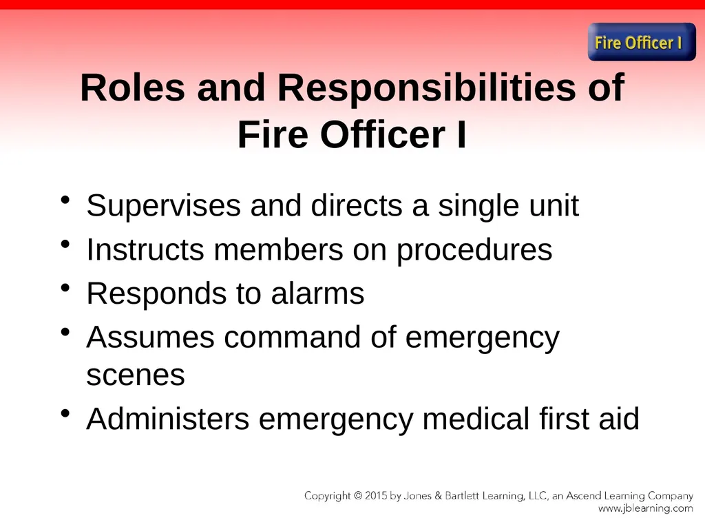 Chapter 1 Introduction to the Fire Officer Fire - slide 15 of 65
