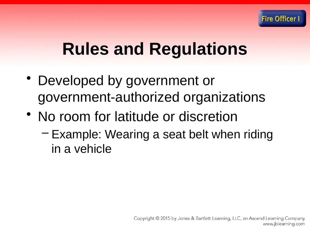 Chapter 1 Introduction to the Fire Officer Fire - slide 43 of 65