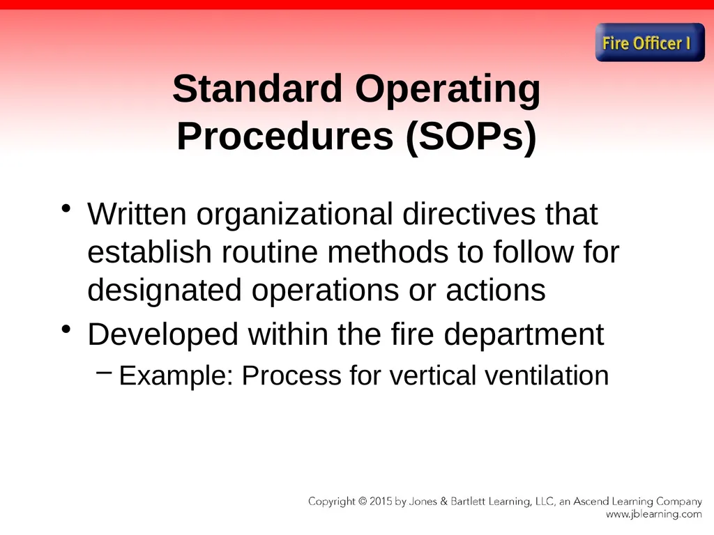 Chapter 1 Introduction to the Fire Officer Fire - slide 45 of 65
