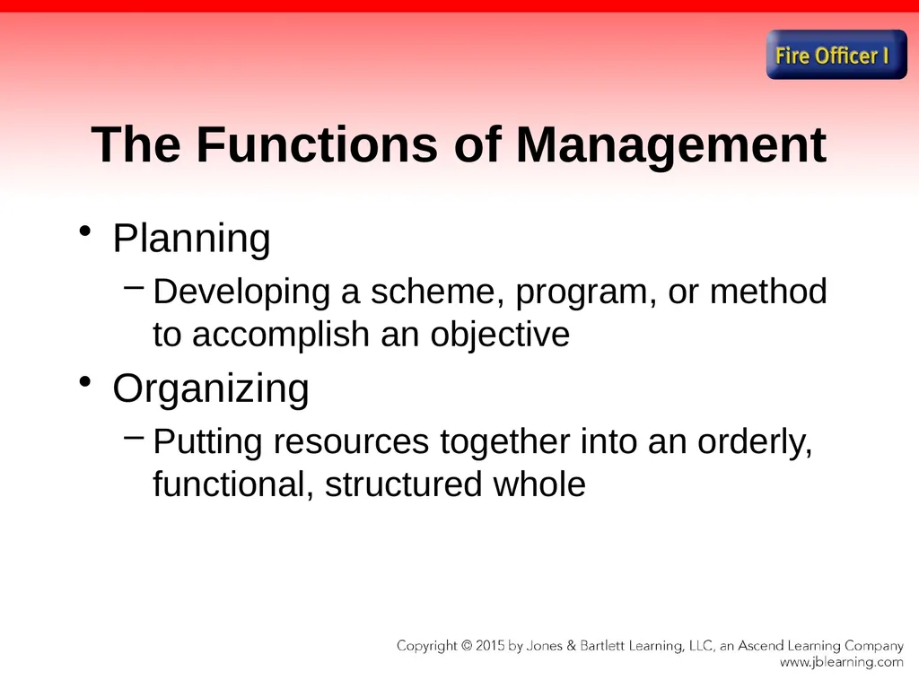 Chapter 1 Introduction to the Fire Officer Fire - slide 41 of 65