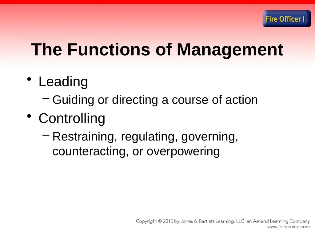 Chapter 1 Introduction to the Fire Officer Fire - slide 42 of 65