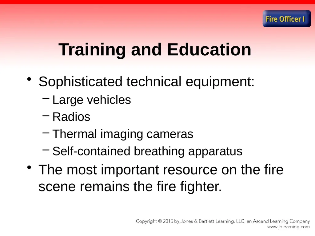 Chapter 1 Introduction to the Fire Officer Fire - slide 30 of 65