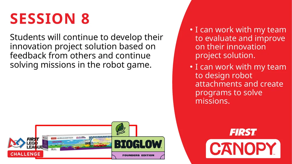 SESSION 8 I can work with my team to evaluate - slide 1 of 11