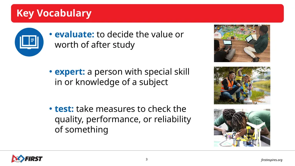SESSION 8 I can work with my team to evaluate - slide 3 of 11