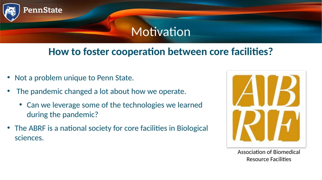 Goals Foster a sense of community among staff and - slide 3 of 9