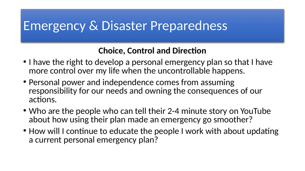 Whole Community Approach Emergency & Disaster - slide 10 of 12