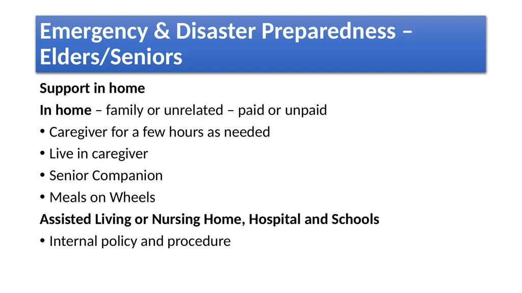 Whole Community Approach Emergency & Disaster - slide 5 of 12