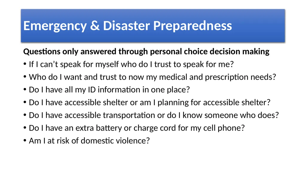 Whole Community Approach Emergency & Disaster - slide 9 of 12