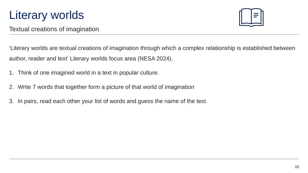 Symbols to support learning Listen Class - slide 16 of 34