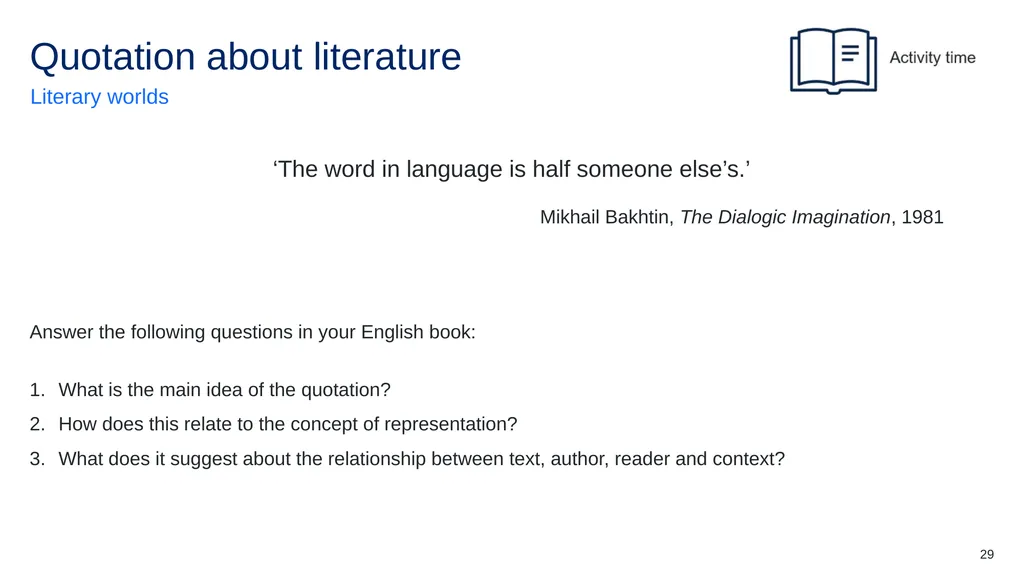 Symbols to support learning Listen Class - slide 29 of 34