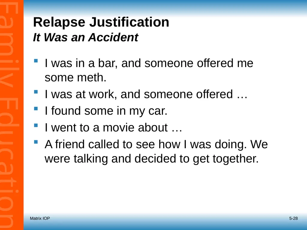 5-1 Session 5: Roadmap for Recovery Recovery - slide 28 of 32