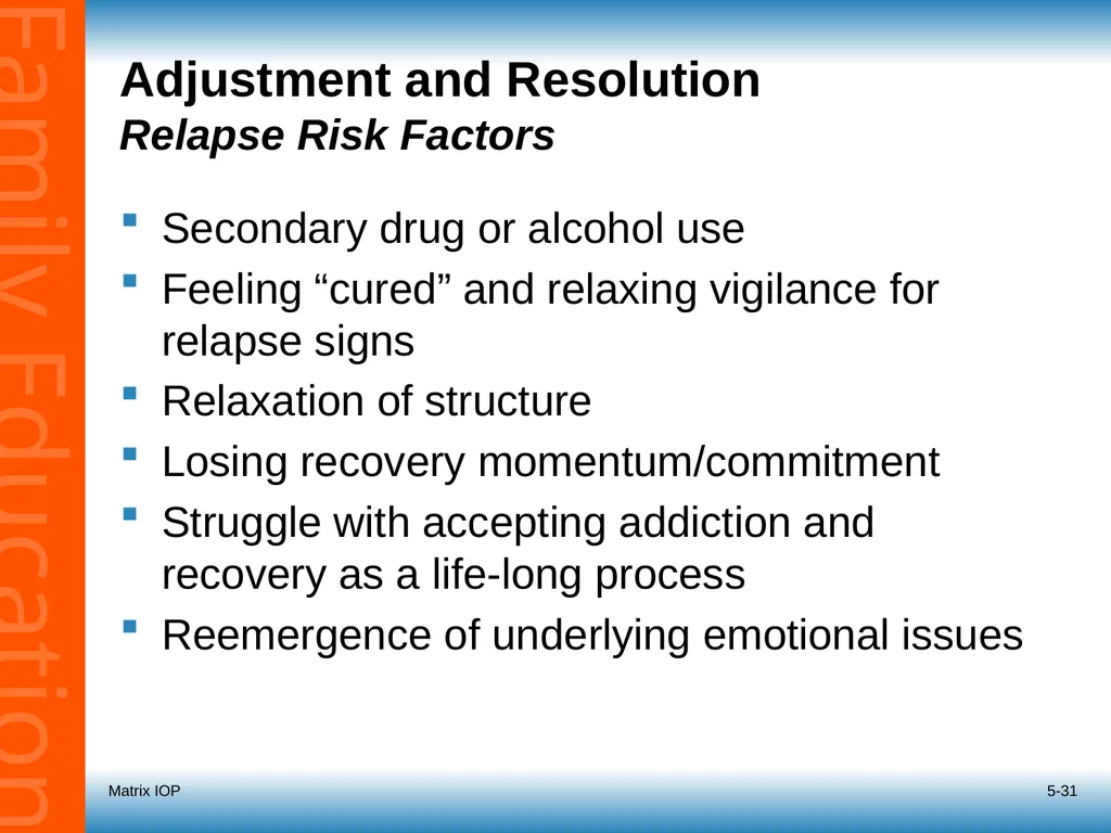 5-1 Session 5: Roadmap for Recovery Recovery - slide 31 of 32