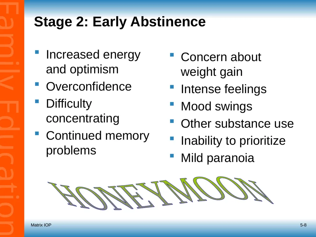 5-1 Session 5: Roadmap for Recovery Recovery - slide 8 of 32