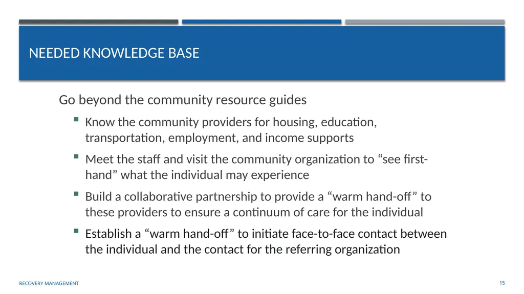 Supporting Social Inclusion and Advocacy Module 7 - slide 15 of 40