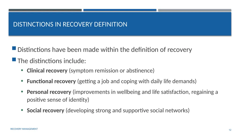 Building an organizational Recovery-Oriented - slide 12 of 39