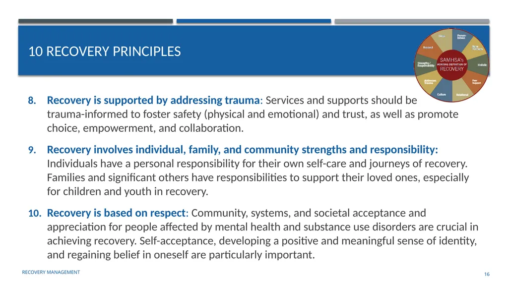 Building an organizational Recovery-Oriented - slide 16 of 39