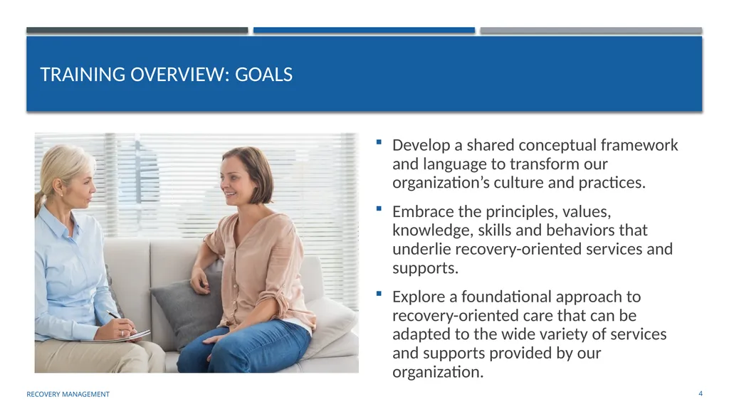Building an organizational Recovery-Oriented - slide 4 of 39