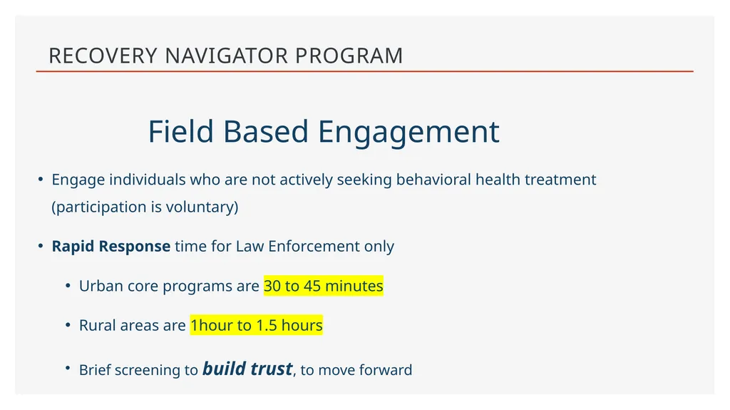 Recovery Navigator Program by Susan Peacey, King - slide 5 of 12