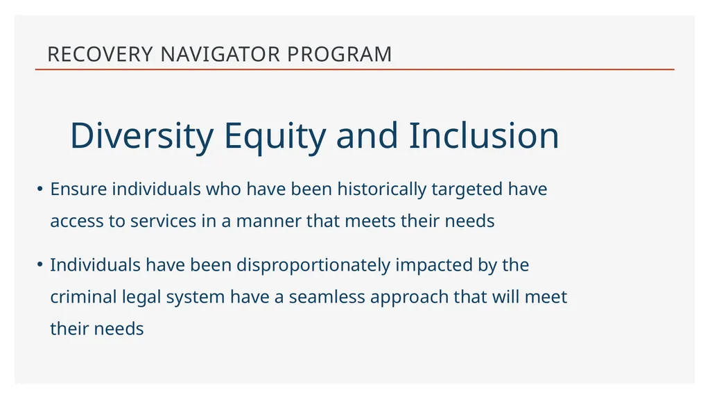 Recovery Navigator Program by Susan Peacey, King - slide 7 of 12