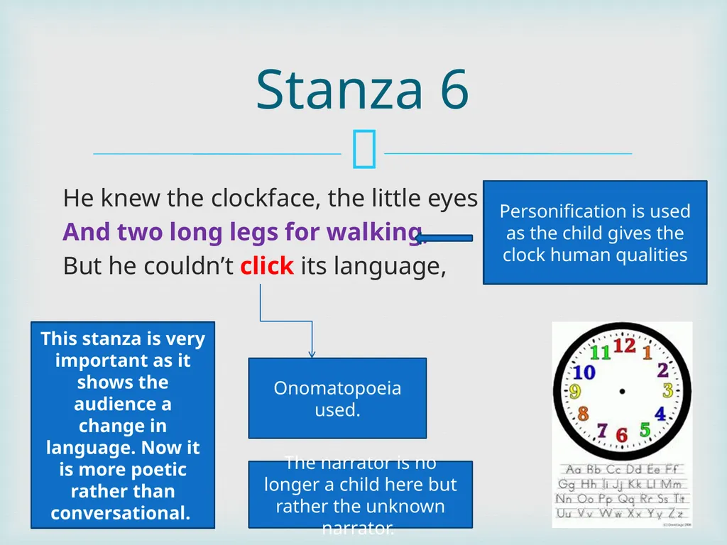 Half- past Two Ursula Fanthorpe Annotate your - slide 9 of 14