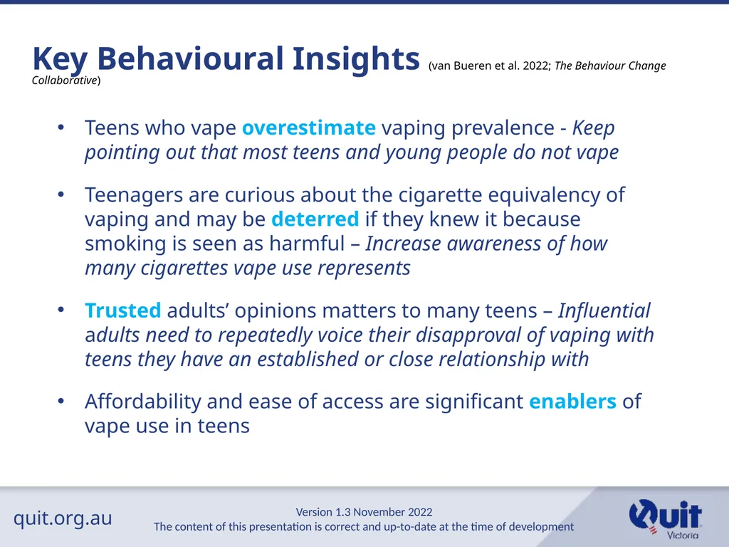 quit.org.au E-cigarettes and Vaping An Overview - slide 16 of 26