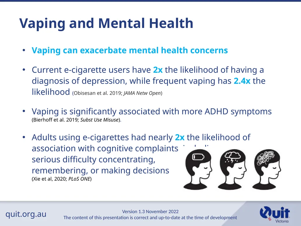 quit.org.au E-cigarettes and Vaping An Overview - slide 14 of 26