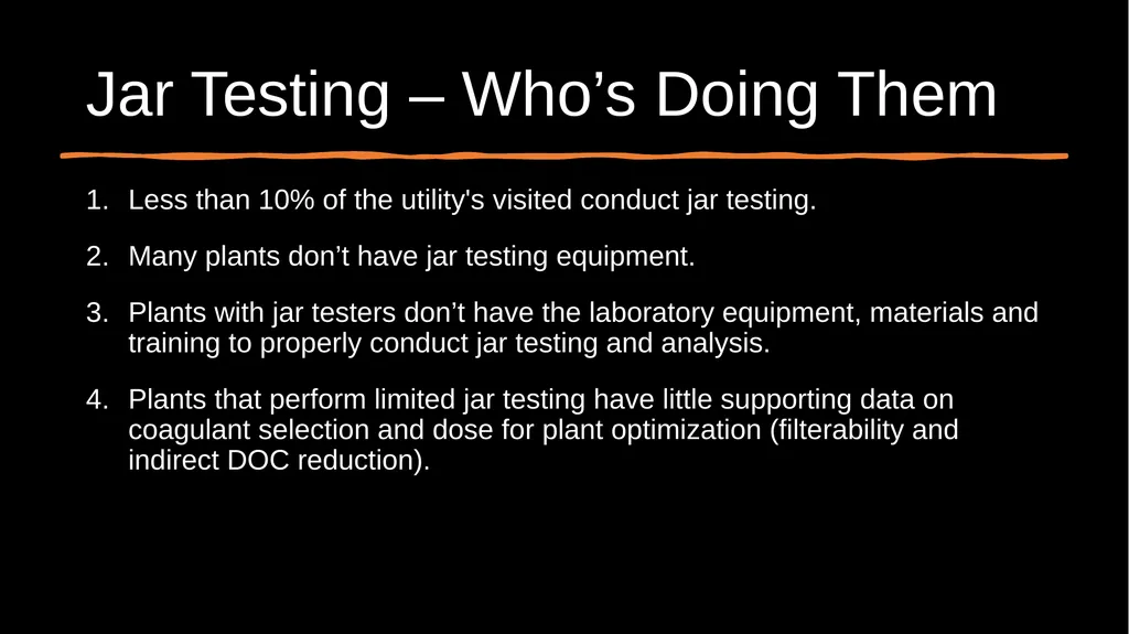 JAR TESTING MADE EASY STATE WATER RESOURCES - slide 5 of 61