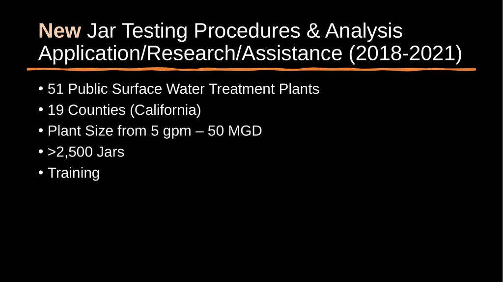 JAR TESTING MADE EASY STATE WATER RESOURCES - slide 3 of 61