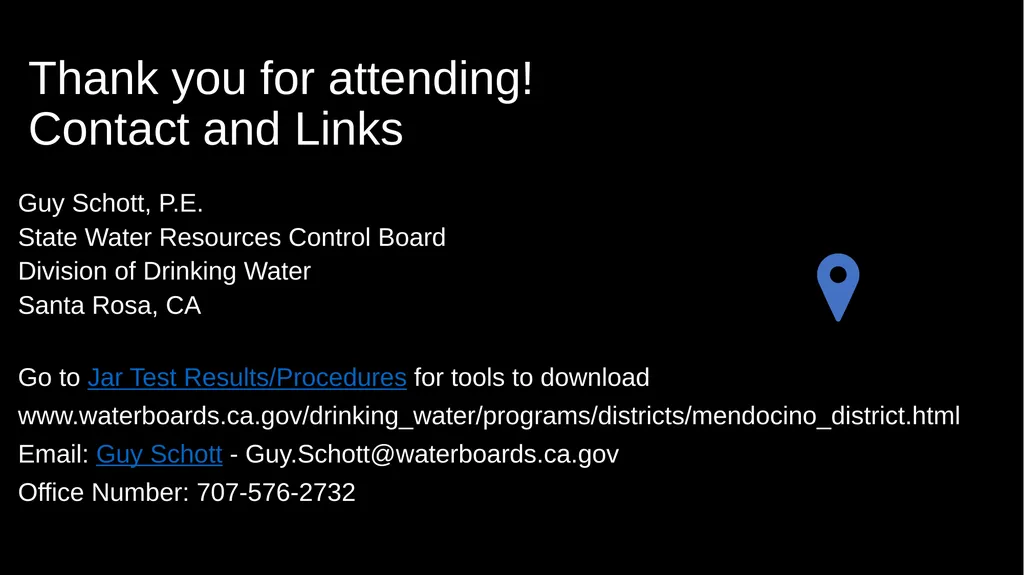 JAR TESTING MADE EASY STATE WATER RESOURCES - slide 61 of 61
