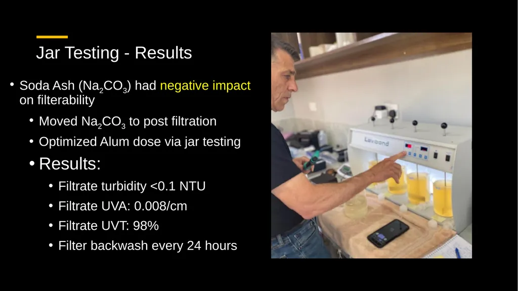 Jar Testing Confidence in Results for Plant - slide 26 of 30