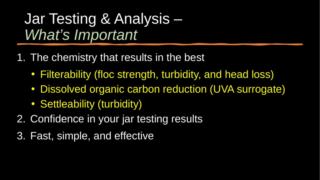 Jar Testing Confidence in Results for Plant - slide 4 of 30