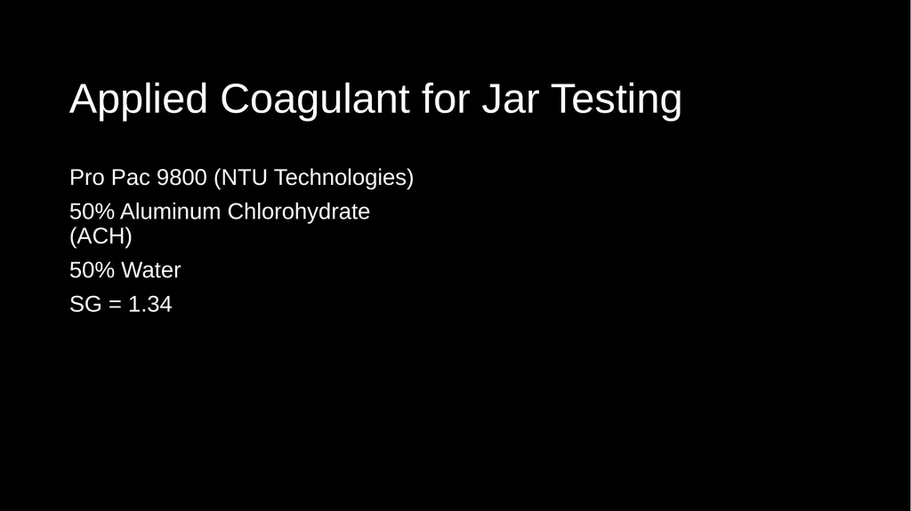 Pope Valley School CA2800840 Napa County Jar Test - slide 4 of 16