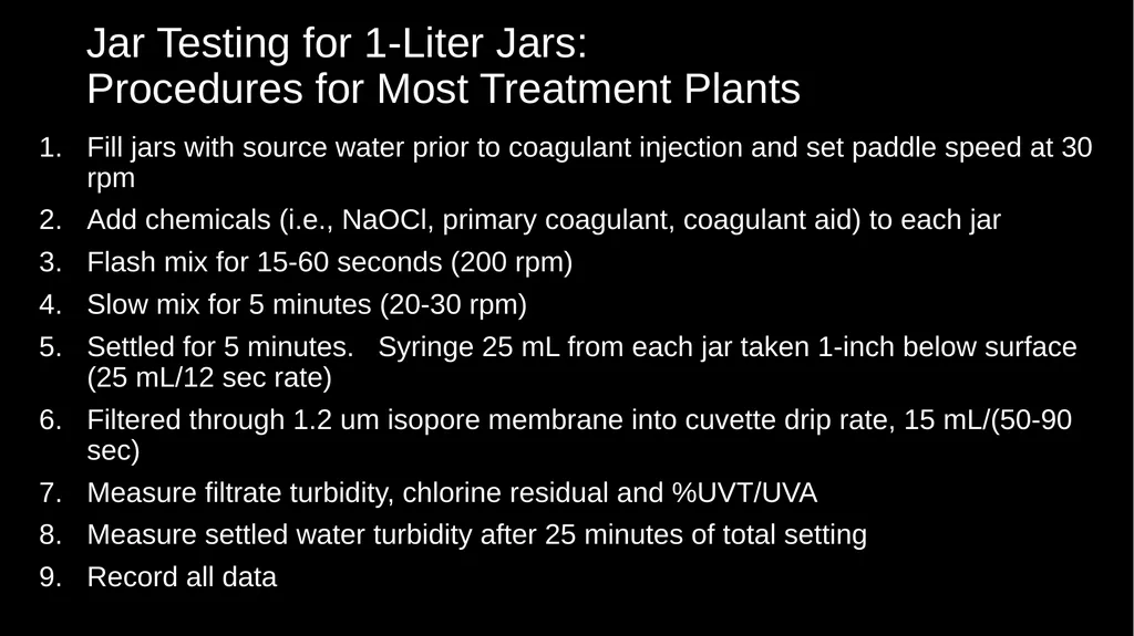 Pope Valley School CA2800840 Napa County Jar Test - slide 11 of 16