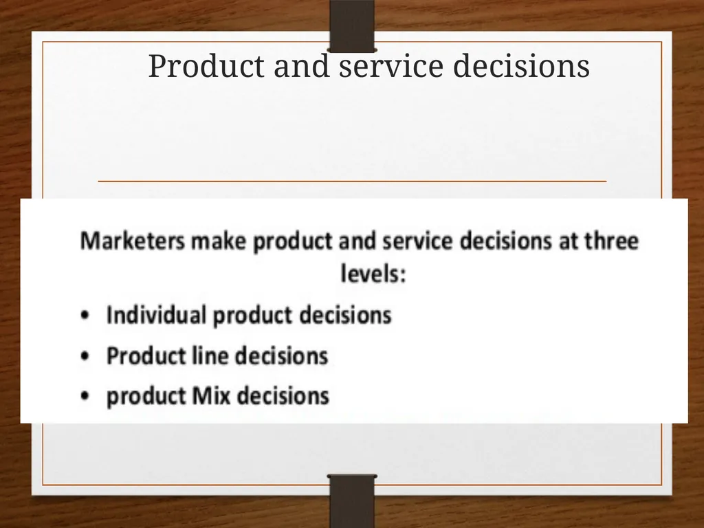 CHAPTER 8 Products, services, brands: Building - slide 15 of 27