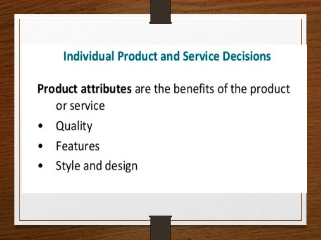 CHAPTER 8 Products, services, brands: Building - slide 17 of 27