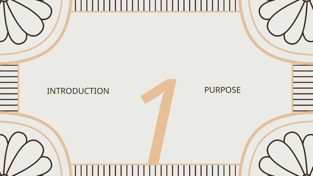 PRESENTATION SLIDES Elegant Border INTRODUCTION - slide 2 of 16